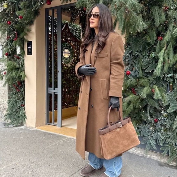 Max Mara Black Spalato Gloves Black Size 7 - Picture 8 of 9